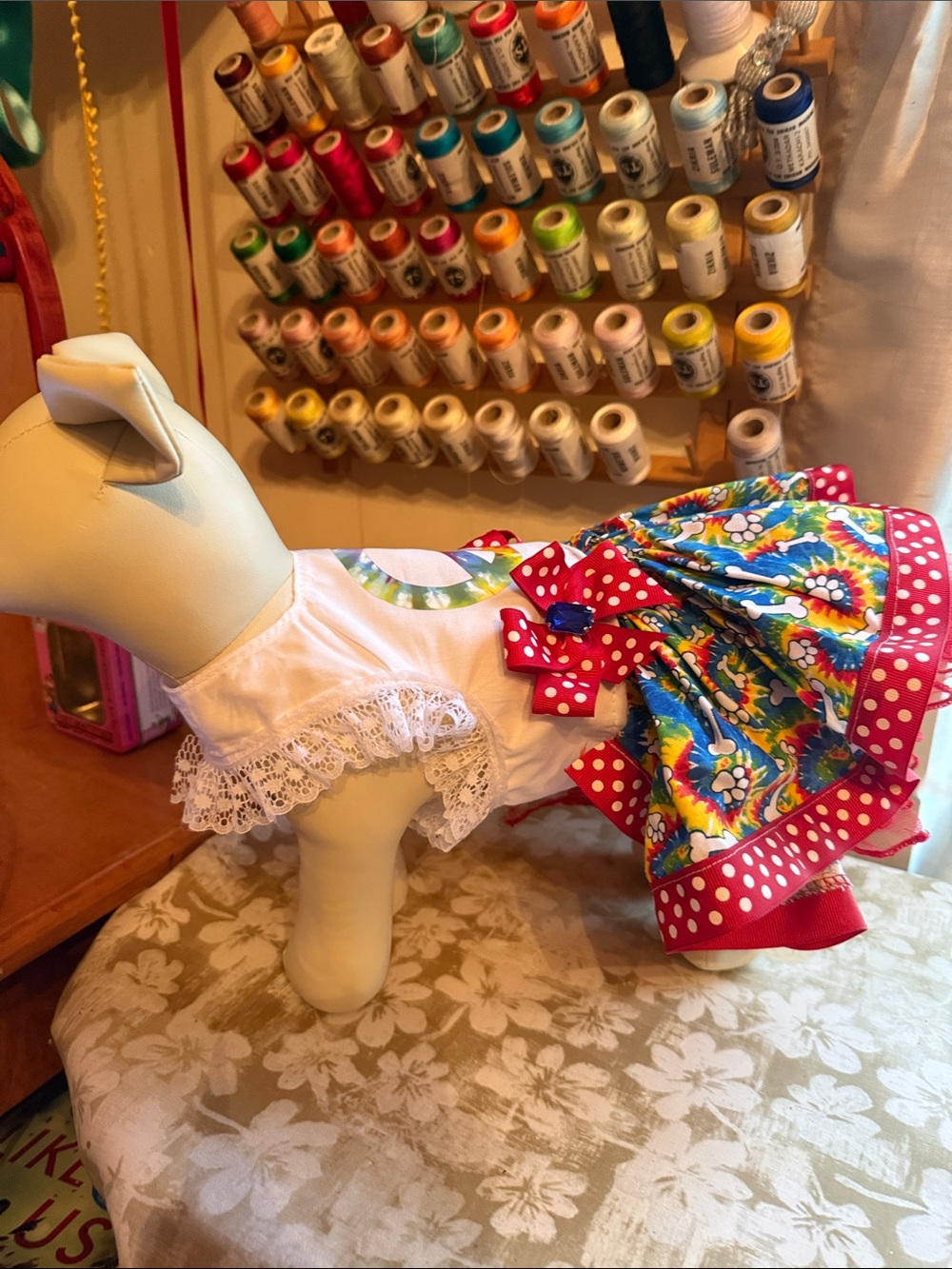 Handmade dog dress ☮️ NWOT